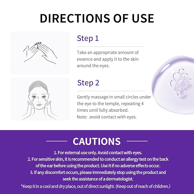 LANBENA Under Eye Cream, Retinol Eye Cream for Dark Circles and Puffiness, Daily Anti-Aging Under Eye Cream with Retinol & Hyaluronic Acid to Fight Fine Lines and Firm Skin (0.68 FL OZ)-Velvo Beauty