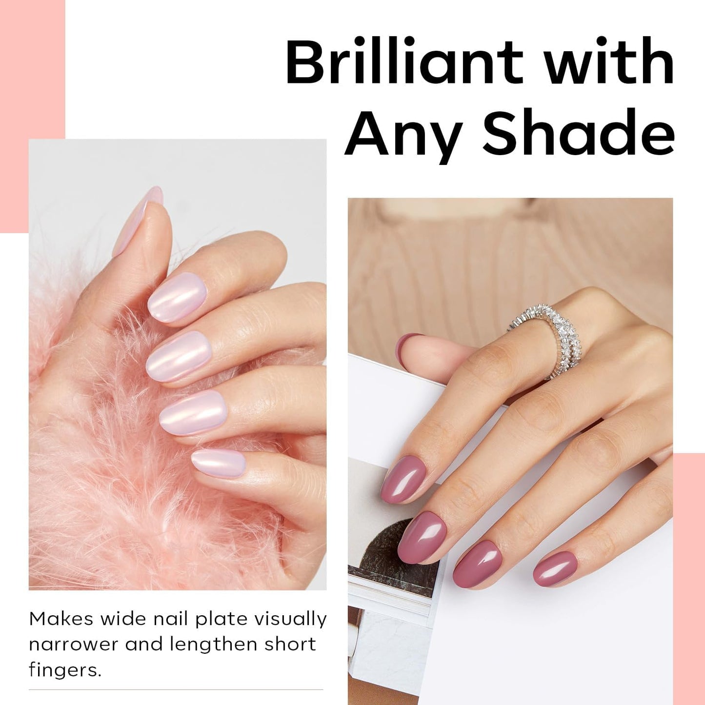 Modelones Extra Short Oval Round Nail Tips - 510Pcs Soft Fake Nails Tips Gel Pre-shaped Half Matte Full Cover No Filed False Extension Manicure Salon DIY at Home 15 Sizes-Velvo Beauty