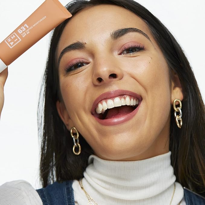 3INA 631 Tinted Moisturizer for Face with SPF 30 - Sun Beige - BB Cream with Light to Medium Coverage - Hyaluronic Acid Moisturizer for All Skin Tones - Vegan, Cruelty and Paraben Free Make Up - 1 oz-Velvo Beauty