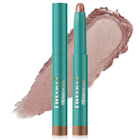 Eyeshadow Stick, Eye Brightener Stick Shimmer Smooth Cream Eyeliner Pencil Long Lasting Waterproof Glitter Highlighter Eye Shadow Makeup, Mauve Taupe-Velvo Beauty