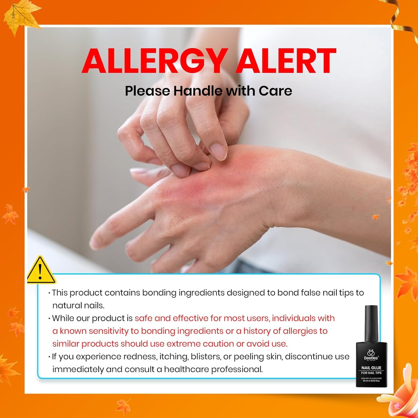 beetles Gel Polish 2 Pcs 15ml Nail Glue Kit for Acrylic Nails, 5 in 1 Super Strong Brush in Nail Gel Glue for False Nails Tips and Gel Nail Polish Led Lamp Required Nail Art Gift-Velvo Beauty