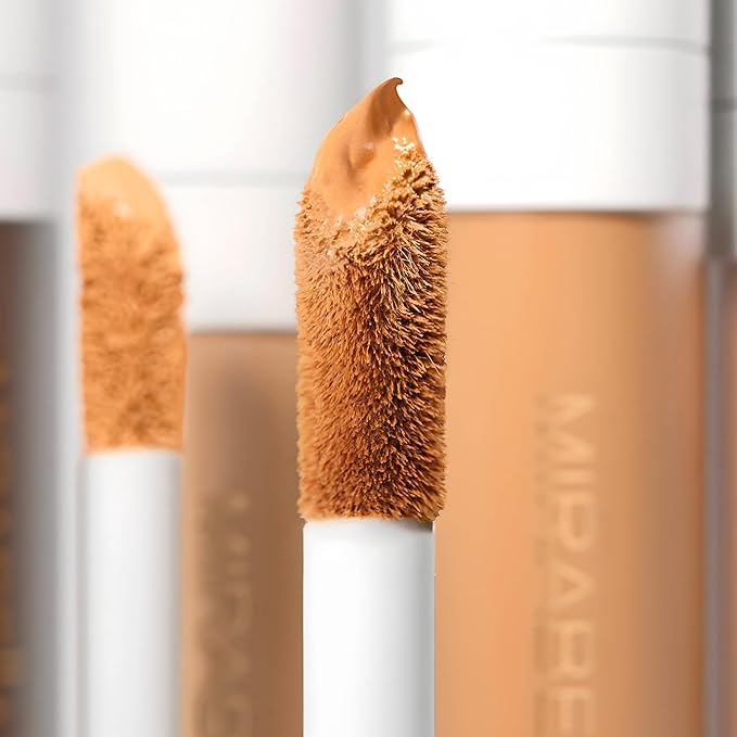 Mirabella Invincible For All Perfecting Under Eye Concealer Full Coverage - Hydrating Makeup Concealer for Dark Circles, Fine Lines & Wrinkles w/Hyaluronic Acid - Porcelain P10-Velvo Beauty