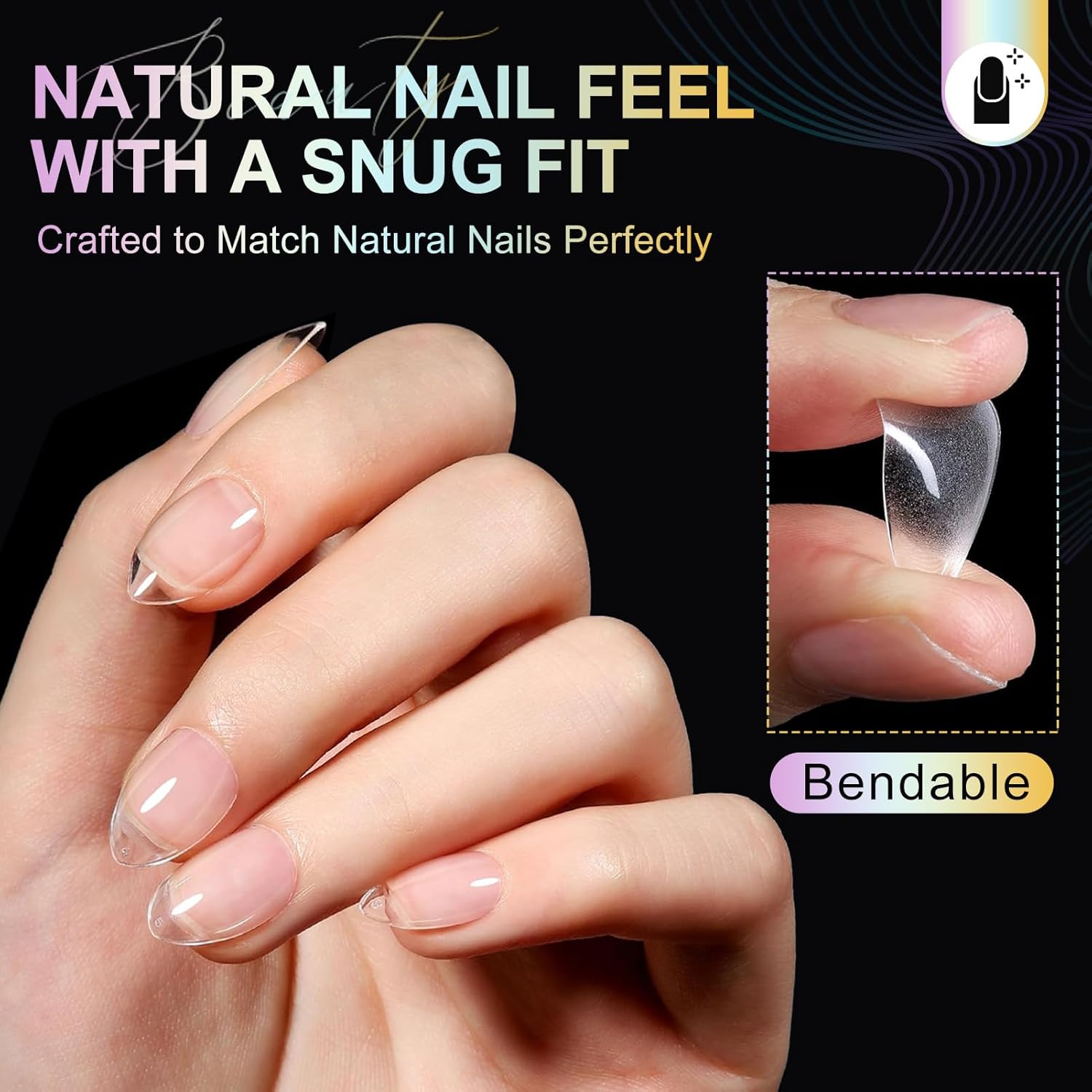 Almond Nail Tips Short Soft Gel Nail Tips 240Pcs Short Almond Full Cover Nails Tips Pre-Shaped Half Matte Gelly Press on Fake Nails Tip for Acrylic Nail Tip Extension Home DIY & Salon Nails 12 Sizes-Velvo Beauty