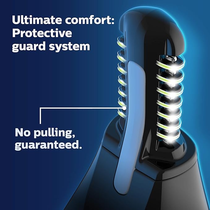 Philips Norelco Nose Trimmer 5000 for Nose, Ears, Eyebrows Trimming Kit, NT5600/62-Velvo Beauty
