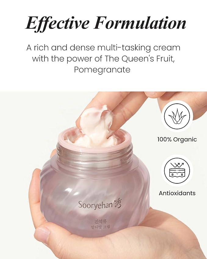 Sooryehan Ultimate Pomegranate (Cream Set, 4.4fl oz) - Skin Elasticity, Blemish and Skin Tone Improvement, Collagen, Elastin & Vitamin C-Velvo Beauty