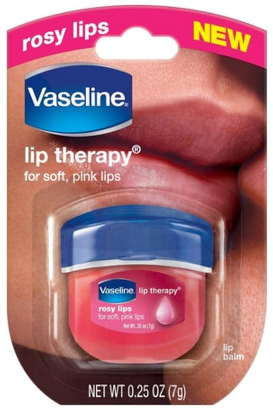 Vaseline VAS LIP THERAPY .25OZ ROSY 32PC-Velvo Beauty
