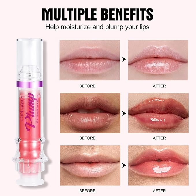 Glossy Finish Lip Glow Oil,Lip Plumping Booster Plump,Hydrating, Volumizes & High-Shine Lip Plumping Mirror Lip Glaze Lip Makeup,Lip Enhancer for Fuller, Lip Mask, Hydrating& Reduce Fine Lines (003#)-Velvo Beauty