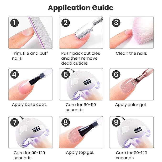 RARJSM Glitter Nude Gel Nail Polish 6pcs Set Shimmery Nail Gel Polish Iridescent Sparkly Gold Rainbow Pigment Jelly Sheer Pink Milky Silver White Translucent Natural Skin Tone Color 7.5ml Soak off-Velvo Beauty