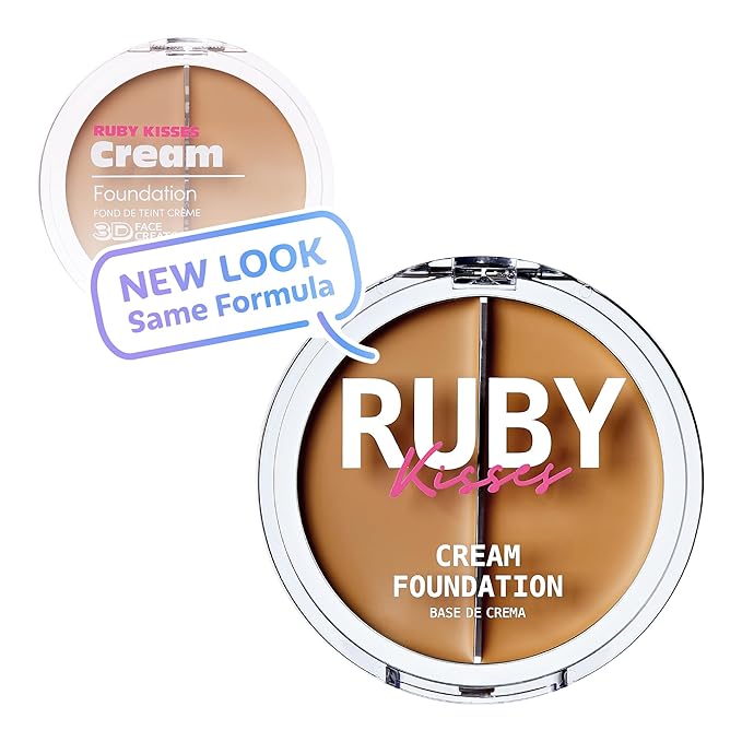 Ruby Kisses 3D Face Creator Cream Foundation & Concealer, 12 Hours Long Lasting, Medium to Full Coverage, Non-Greasy, Ideal for Makeup & Contour Palette (Level 7)-Velvo Beauty