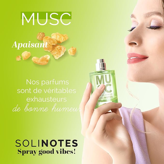 SOLINOTES Musk Perfume for Women - Eau De Parfum | Delicate Floral and Soothing Scent - Made in France - Vegan - 1.7 fl.oz-Velvo Beauty