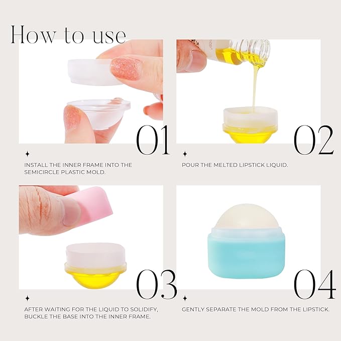 0.25 oz（7g） Empty Lip Balm Square Containers Tubes Lipstick 12 Pieces for Make Natural Lip Balm Lip Care - DIY & BPA FREE (Blue)-Velvo Beauty