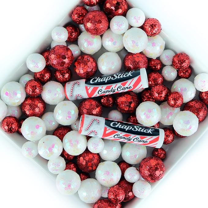 ChapStick Candy Cane Peppermint Lip Balm Tube, Candy Cane Lip Balm and Lip Moisturizer for Lip Care - 0.15 Oz-Velvo Beauty