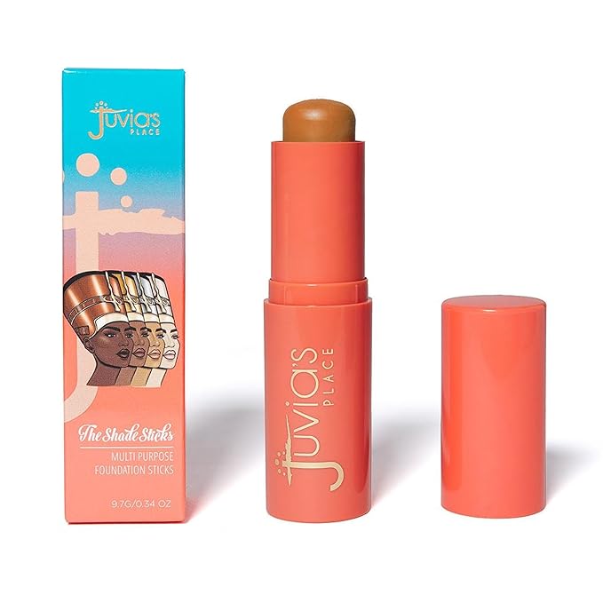 Juvia's Place Shade Stick Foundation, Concealer, Contour, Mauritania, Tan w/Neutral Golden Undertone, .34 oz-Velvo Beauty