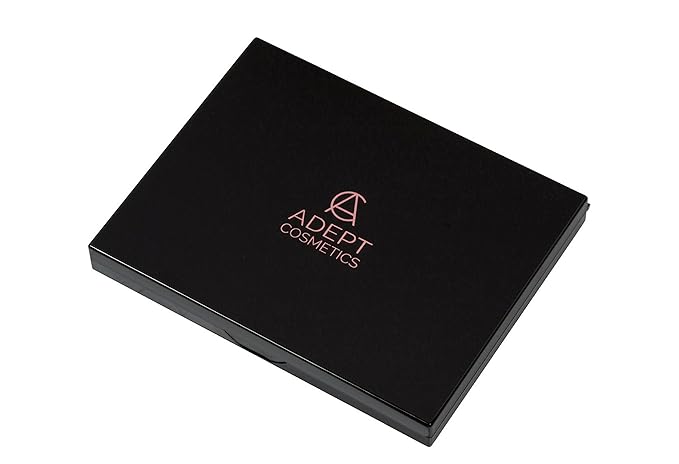 The Adept Palette in Singularity Black - Double Sided Magnetic Empty Palette with Divider, Holds Over 100 Single Round Standard Sized Eyeshadow Pans, Hardshell Case-Velvo Beauty