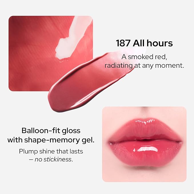 Unseen Balloon Tint, 6 Colors Set for All Skin Types. Buildable Color, Long Lasting Glossy Lip Stains, Lightweight Lip Gloss Make up (ALL HOURS, 1 Oz)-Velvo Beauty