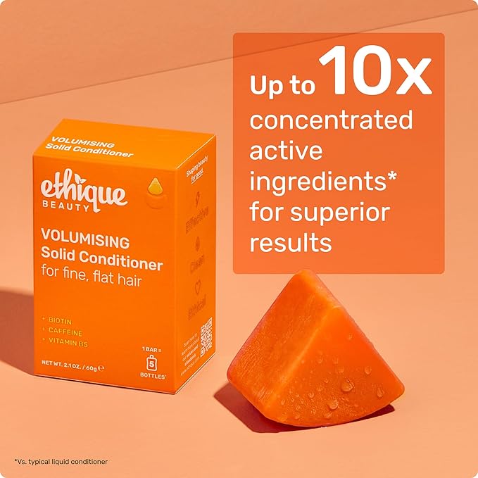 Volumizing Conditioner Bar with Biotin for thin, fine hair - Plastic-Free, Vegan, Cruelty-Free, 2.12 oz-Velvo Beauty