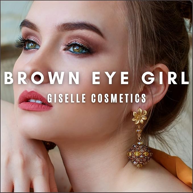 Brown Eyed Girl Loose Mineral Eye Shadow Makeup - Organic, Non-Toxic Glitter Eyeshadow, Loose Powder, Nude Eyeshadow Palette, Copper, Black Shimmer, Light Pink, Bronze-Velvo Beauty