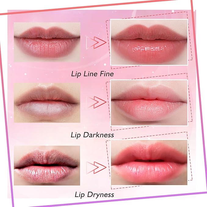 Adofect 30 Pieces Collagen Crystal Lip Masks,Pink Lip Patches& Moisturizers Collagen Lip Pads Great for Hydrating Skin, Anti Chapped & Anti-Aging and Plump Your Lips,Pink-Velvo Beauty