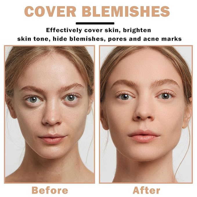 NVLEPTAP Airbrush Foundation Makeup Spray Silky Lightweight Full Coverage Foundation Face Air Cushion Foundation Set with Soft Makeup Brush - 02 Beige-Velvo Beauty