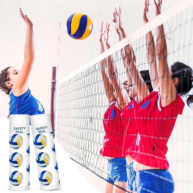 DMSKY 60 Pcs Volleyball Lip Balm Bulk, Volleyball Party Favors for Team Volleyball Gifts for Players Teen Girls Boys Sports Party Supplies-Velvo Beauty