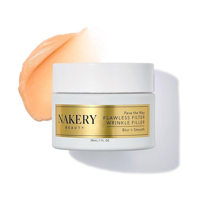 Nakery Pave The Way Flawless Filter Wrinkle Filler, Anti Aging Face Cream for Women, Instantly Smooths Deep Wrinkles, Blurs Imperfections, Skin Tightening Primer, Clinically Proven Formula Made in USA-Velvo Beauty