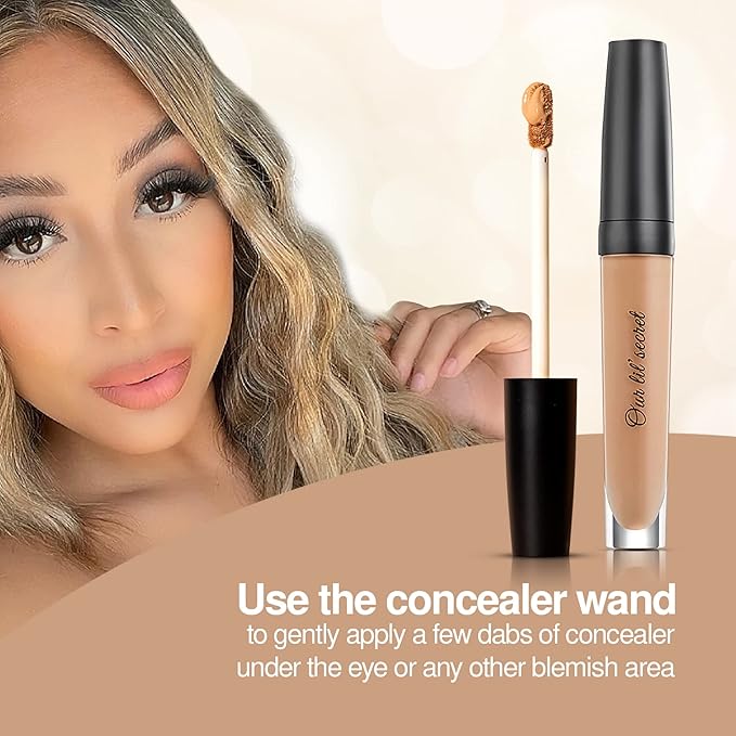 Frankie Rose Cosmetics Our Lil’ Secret Concealer – Sweat-Proof & Matte Under Eye Concealer, Long Lasting Concealer Full Coverage For Fine Lines, Dark Circles & Hide Imperfections - Fresh-Velvo Beauty