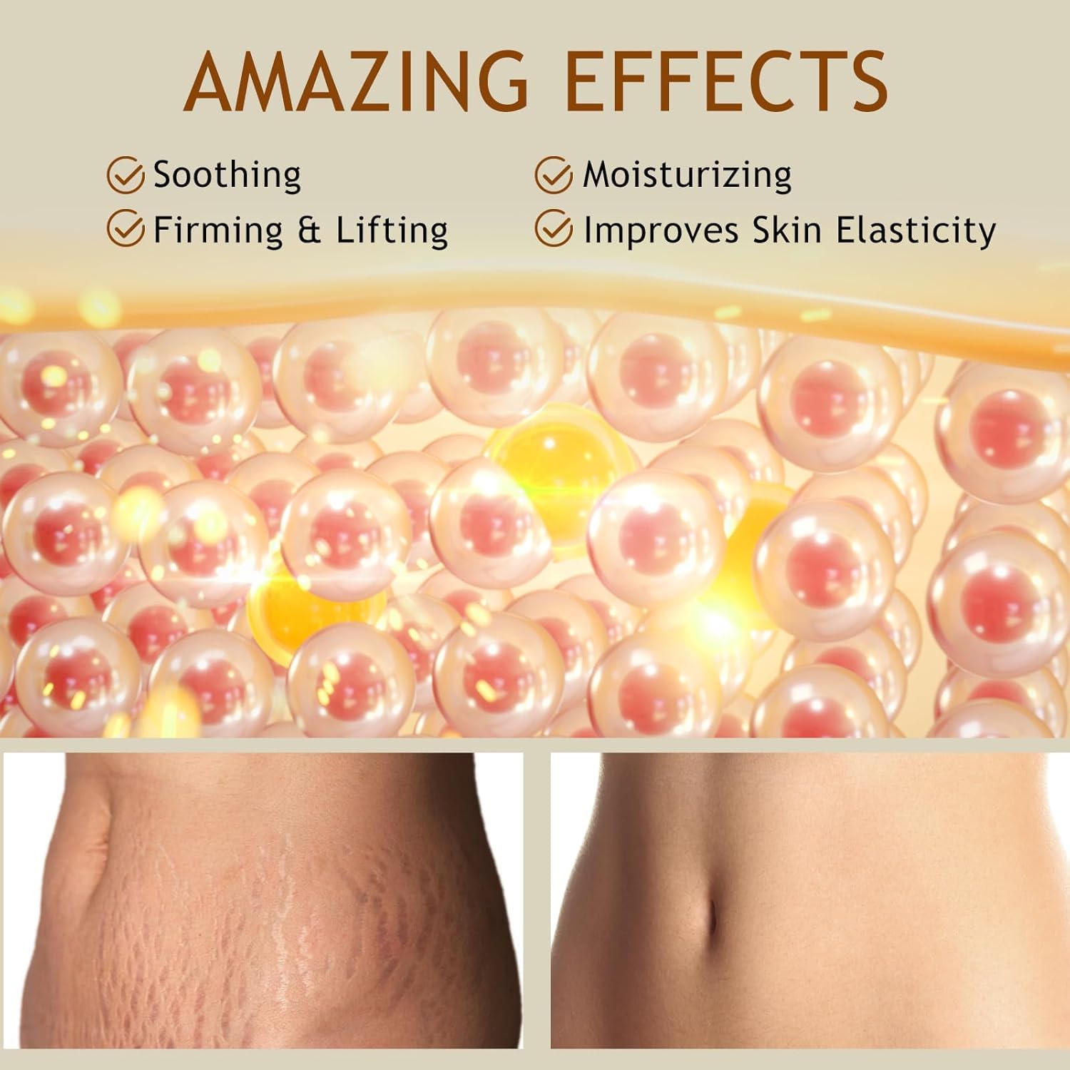 B Flat Belly Firming Cream - Stretch Mark Treatment - Clean and Gentle Belly Cream - Skin Tightening Cream for Cellulite for Stomach Mark & Thighs & Butt, Moisturizing Lifting Body Lotion-Velvo Beauty