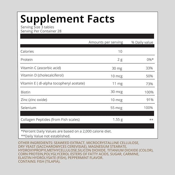 Derma Collagen-Luxury pack (84 tablets * 4 units) -Skin Care with Biotin Vitamin C D E, Collagen peptides and Zinc Selenium for Reduce Wrinkles, Tighten Skin, Boost Hair Skin Nails Joints-Velvo Beauty