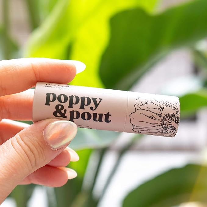 Poppy & Pout Island Coconut Jumbo Lip Balm | All Natural Lip Balms & Moisturizers | Hydrates with Beeswax, Vitamin E, Organic Coconut Oil | Cruelty-Free | Lip Balm in Recyclable Cardboard Tube-Velvo Beauty