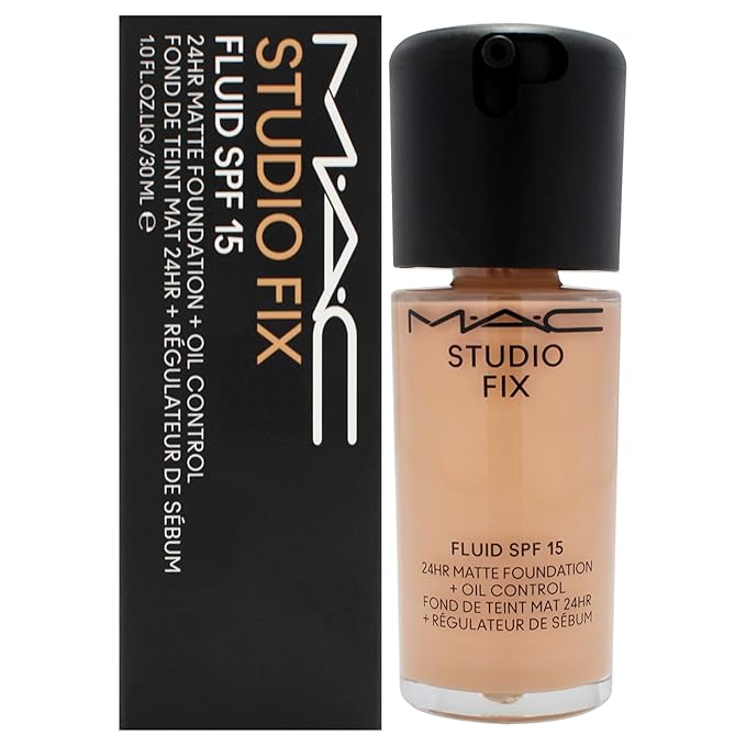 Studio Fix Fluid SPF 15 24Hr Matte Foundation Plus Oil Control - NW22 by MAC for Women - 1 oz Foundation-Velvo Beauty