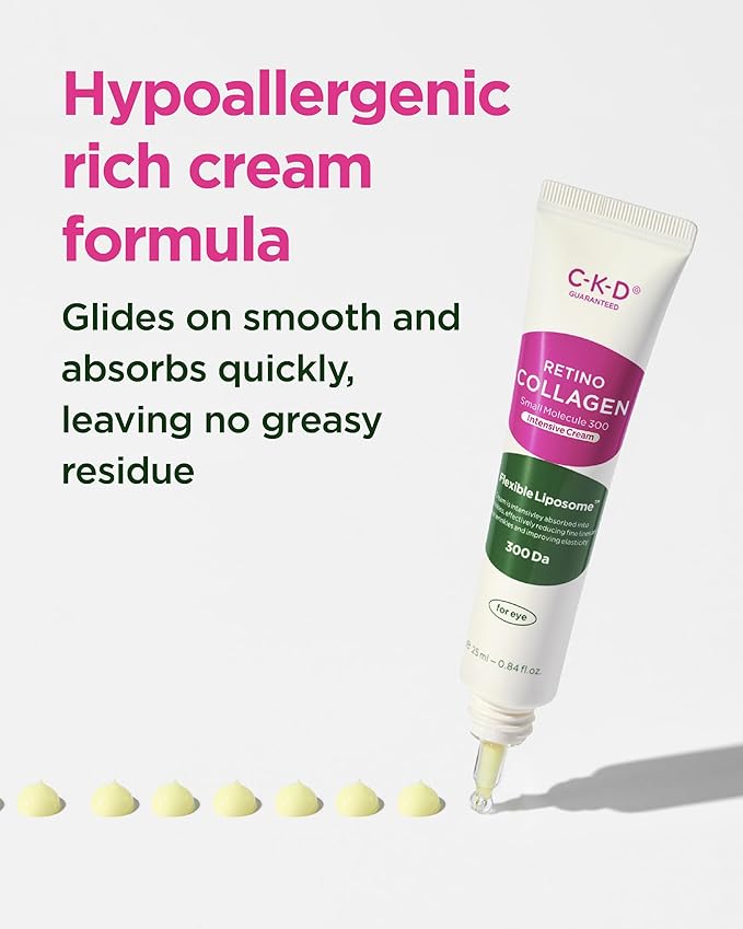 CKD Retino Collagen Intensive Cream - Retinal Spot Collagen Cream for Fine Lines, Deep Wrinkles, and Sagging Reduction. Anti-Aging and Youthful Skin. Korean Skin Care. 0.84 fl oz-Velvo Beauty