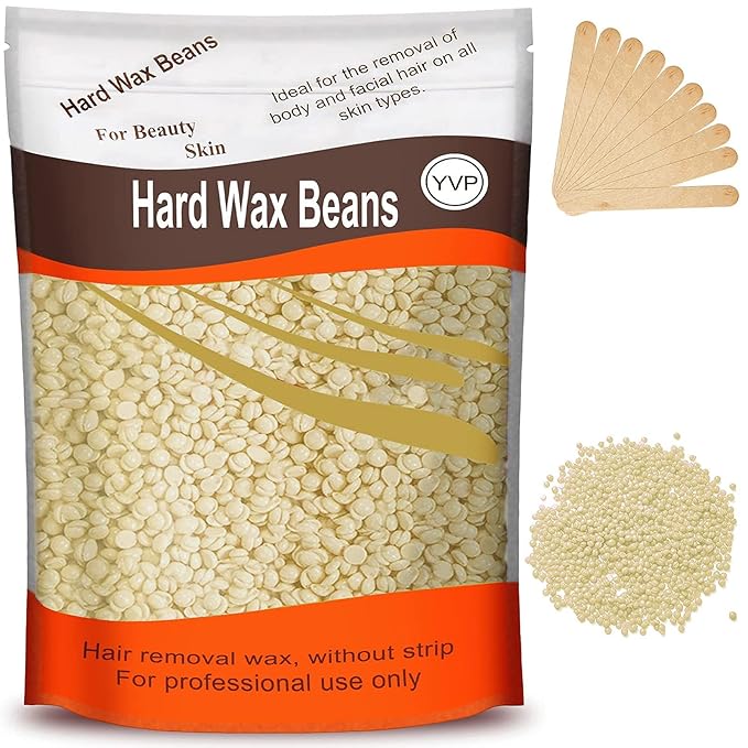 Hard Wax Beads for Hair Removal, Wax Beans for Sensitive Skin, Suitable for Bikini, Legs, Face, Back, Eyebrow, Chest for Women & Men, 300g (10 Oz)/bag-Velvo Beauty