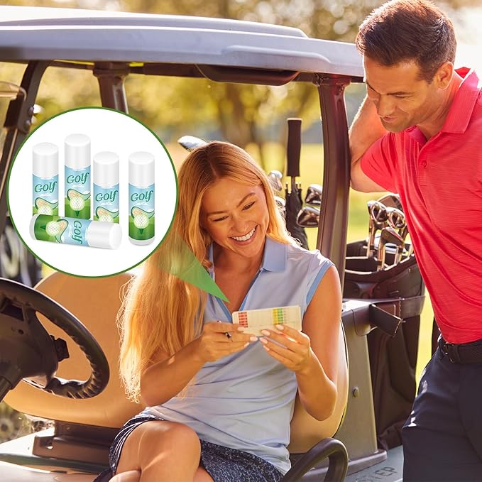 Demissle 24 Pcs Sports Team Gifts Sports Lip Balm Sports Party Favors Sports Theme Lipstick for Team Gifts(Golf)-Velvo Beauty