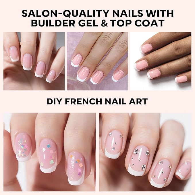 modelones French Tip Press on Nails, 150Pcs Extra Short Square Fake Nails with Nail Box, Pink Gel Nail Tips for Women, Soft Glue-On Nails for Natural Salon Look, DIY Nail Art Kit (15 Sizes)-Velvo Beauty