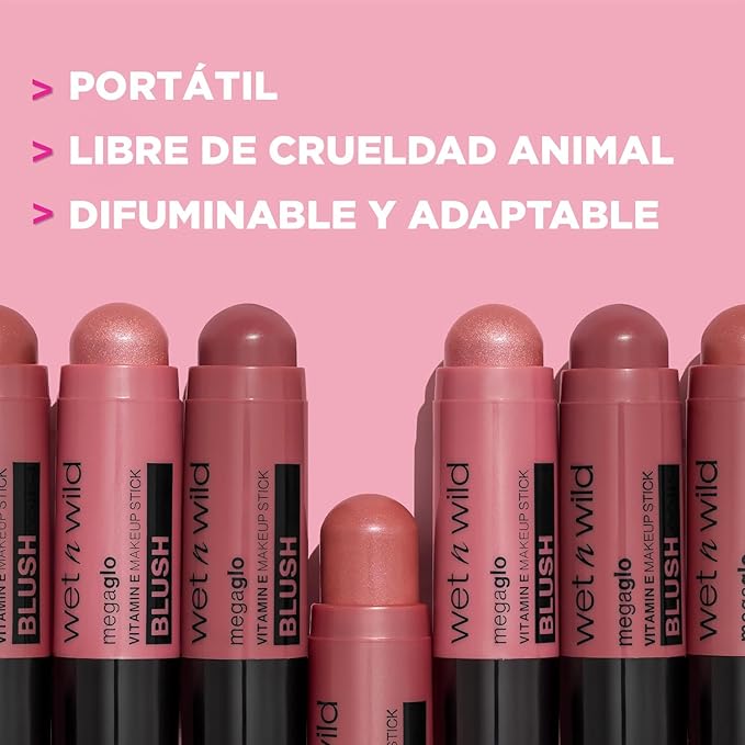 wet n wild Mega Glo Makeup Stick, Buildable Color, Versatile Use, Cruelty-Free & Vegan - Current Jam-Velvo Beauty