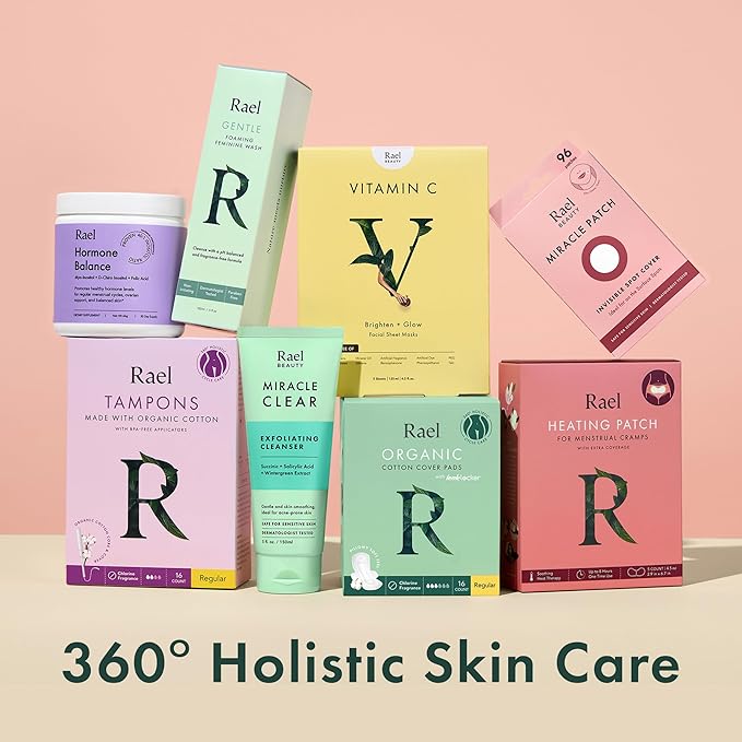 Rael Pimple Patches, Miracle Invisible Spot Cover - Hydrocolloid Acne Patch, Treatment for Breakouts, Absorbs Zits & Blemish, Korean Skin Care, 2 Sizes (48 Count)-Velvo Beauty