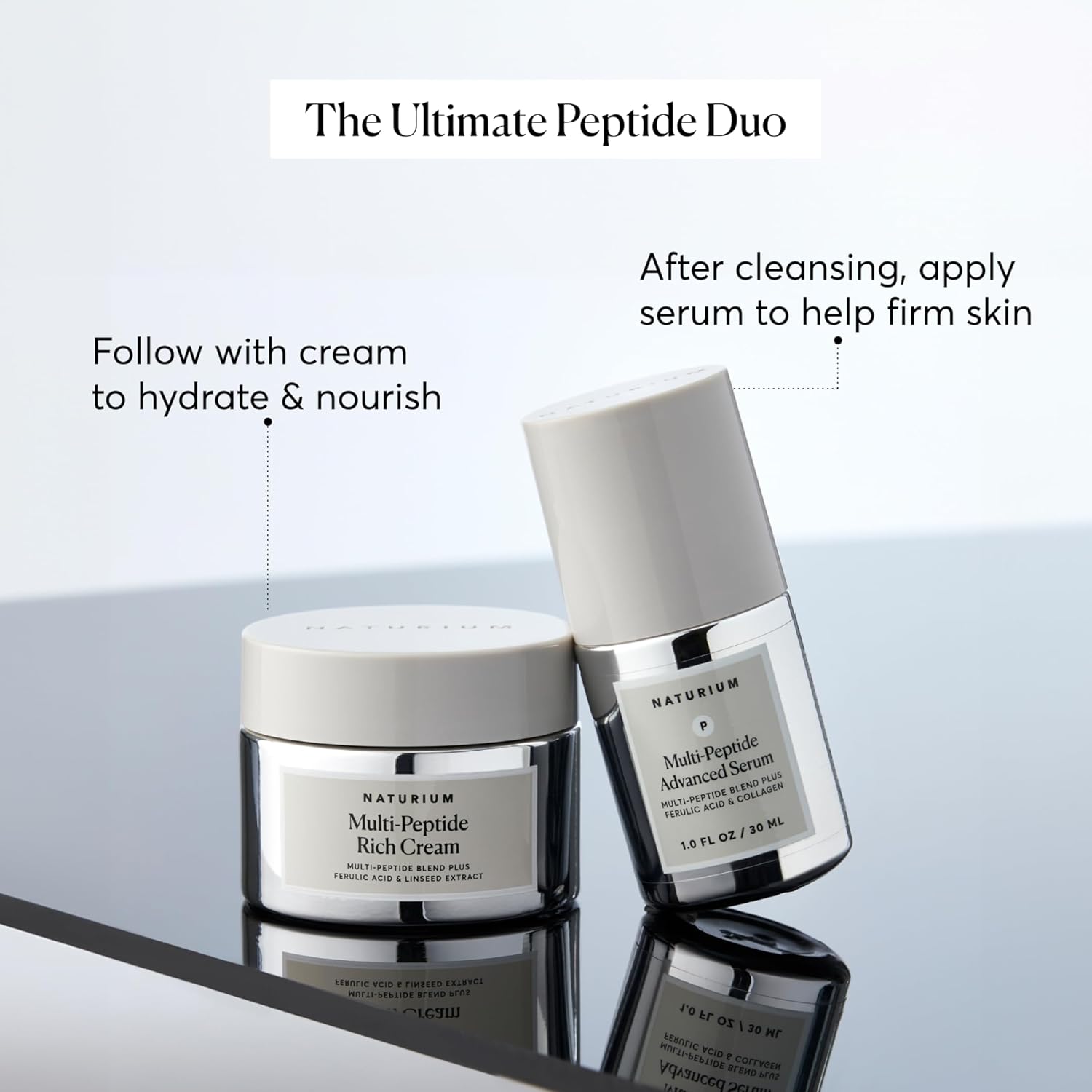 Naturium Multi-Peptide Rich Cream, Hydrating & Nourishing to Help Appearance of Fine Lines & Wrinkles, Vegan & Cruelty-Free, 1.7 oz-Velvo Beauty