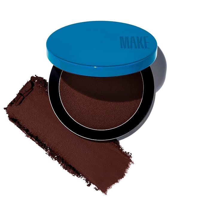 MAKE Beauty Skin Mimetic Microsuede Bronzer Powder - Matte Bronzing Powder Contour, Buildable Formula, Non Comedogenic, Long Lasting Color. Shade - Zodiac for Deep to Dark Skin-Velvo Beauty