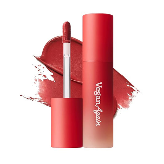 Touch in Sol Vegan Again Blur Core Lip Tint (#Chill-out Red) - Long Lasting, High Pigment Velvet Matte Lip Stain – Lightweight Smooth Blur Finish, 0.12 Oz-Velvo Beauty