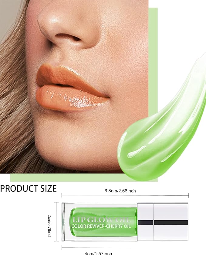 Tinted Moisturizing Lip Glow Oil,Hydrating Plumping Lip Gloss Lip Care Clear Toot Lip Oil for Dry Lip,Glow Reviver Lip Oil,Shine Lip Tint Stain Lip Care Product,Christmas Makeup Gift for Women-#016-Velvo Beauty