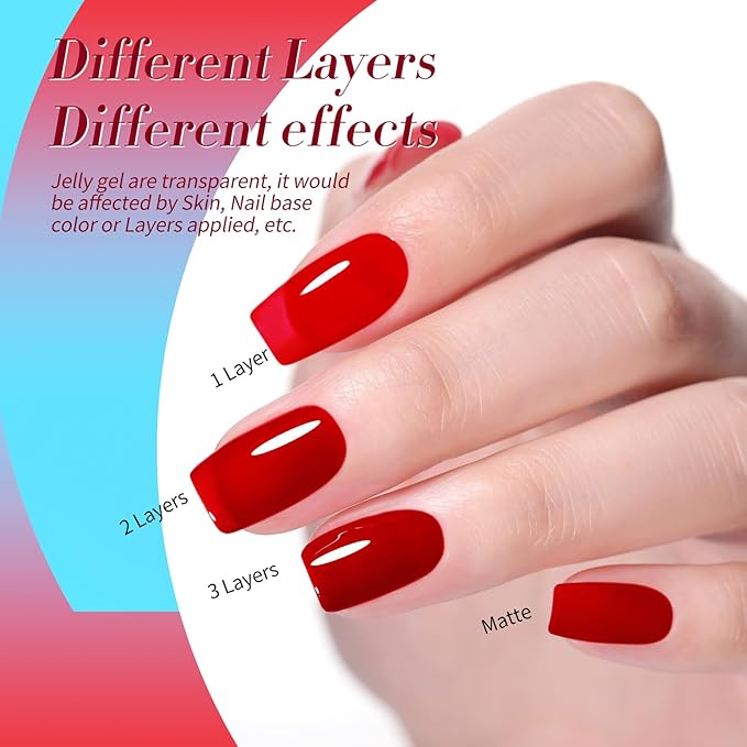 Born Pretty Neon Jelly Gel Nail Polish Glass Crystal Spring Summer Transparent Ice Jelly Gel Polish with Silver Holographic Glitter Cat Magnetic Eye Gel Polish Collection Minicure DIY Gifts 6PCS-Velvo Beauty