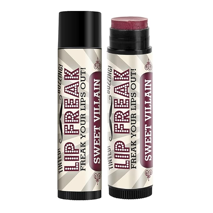 Doctor Lip Bang's BUZZING Lip Balm | Lip Freak | 100% All Natural | Cruelty Free | Sweet Villain | 2 Pack-Velvo Beauty