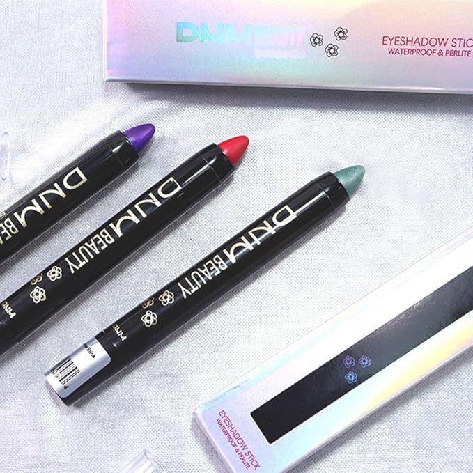 evpct Green Shimmer Cream Eye Shadow Brightener Sticks Set for Eyes, Green Shimmery Matte Pencil Eye shadow Applicator Stick Pen Palette Makeup Waterproof sombras en crema para ojos 34#-Velvo Beauty