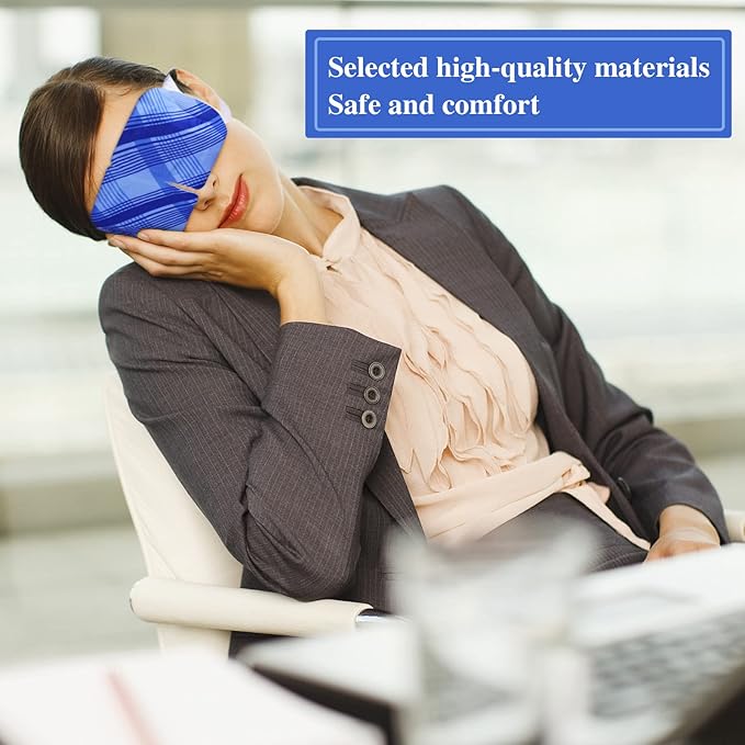 Steam Eye Mask for Dry Eyes 10-Pack SPA Warm Eye Compress Patented Self-Heating Core for Soothing Eye Fatigue, Dark Circle, Puffiness, Stress Relief (Unscented)-Velvo Beauty