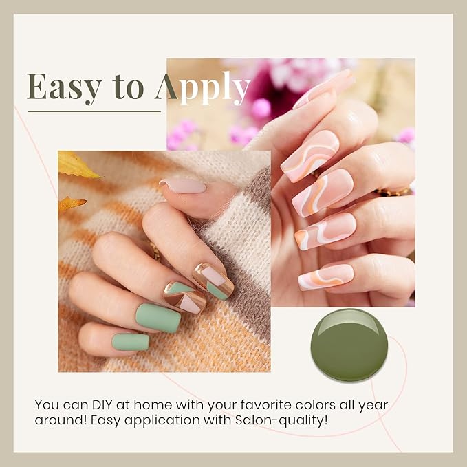 beetles Gel Polish Set 6 Colors Glitter Nude Coral Green Light Blue Gel Nail Polish Kit Soak off Uv Nail Salon Southern Belle-Velvo Beauty