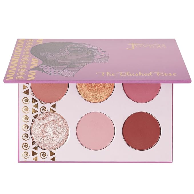 Juvia's Place Palette Blushed Rose - Rosy, Pinks, Rose-Gold, Shades of 6, Professional Eye Makeup, Pigmented Makeup Palette-Velvo Beauty