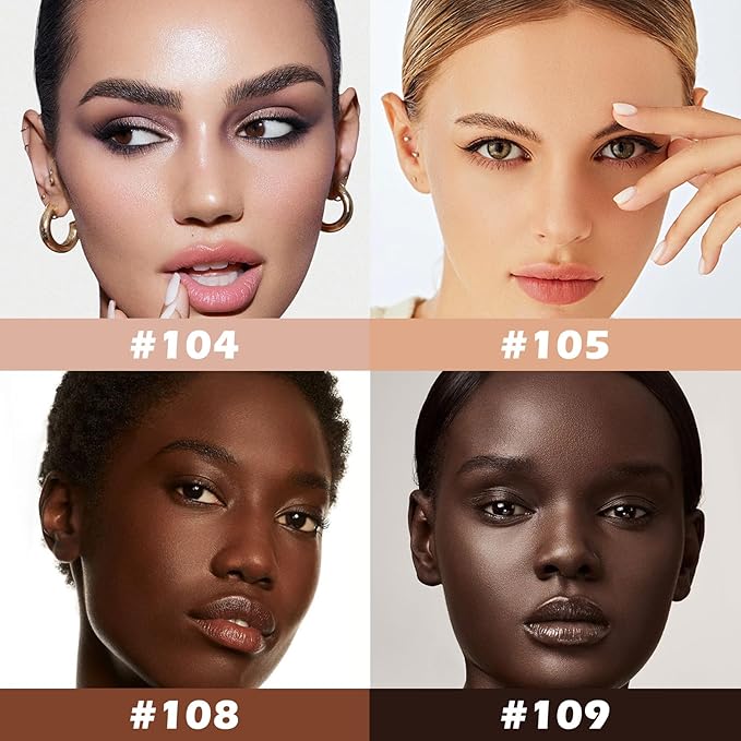 Boobeen Liquid Full Coverage Foundation, Concealer Cream Foundation, Lightweight Buildable Foundation for Smoother Skin, Matte Long Lasting, Flawless Base Makeup Natural Glowing Finish-Velvo Beauty