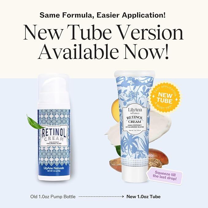 LilyAna Naturals Anti Aging Retinol Face Cream for Women – Wrinkle & Neck Cream for Firming, Retinol Moisturizer for Face with Hyaluronic Acid, Hydrating Night Cream for Fine Lines, Collagen Boost-Velvo Beauty