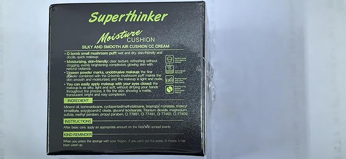 Air Cushion CC Cream Mushroom Head Foundation, Moisturizing BB Cream Makeup Long Lasting Matte Concealer (Natural)-Velvo Beauty