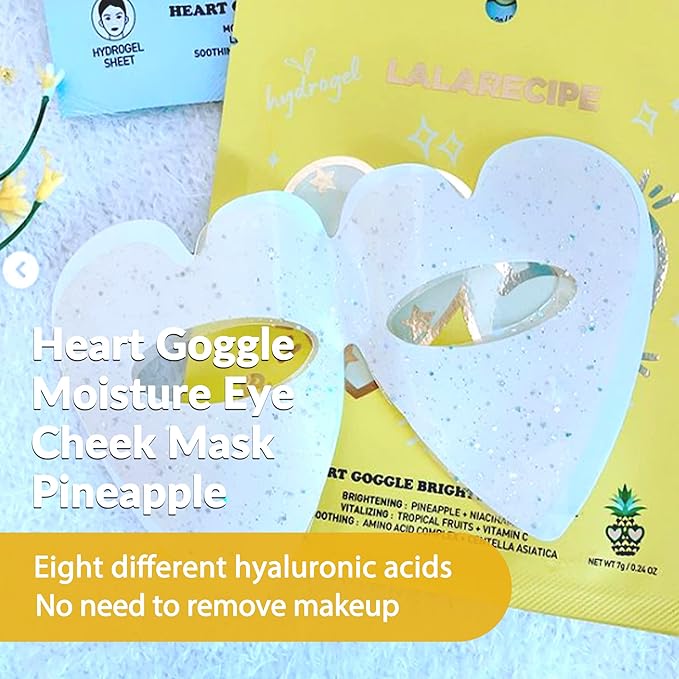 Heart goggle brightening mask-Velvo Beauty